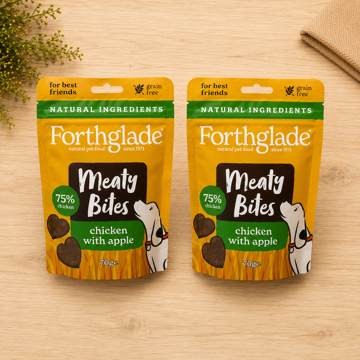 Forthglade Chicken & Apple Meaty Treats 70g