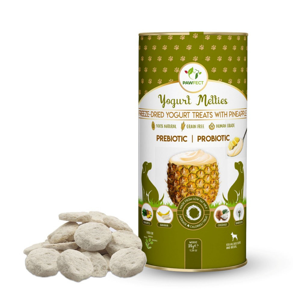 Pawfect Nature's Meltie's Freeze Dried yoghurt with Pineapple 38g