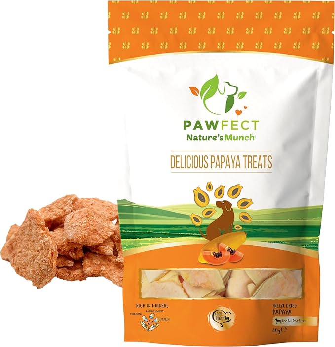 Pawfect Nature's Freeze Dried Papaya Treats 25g