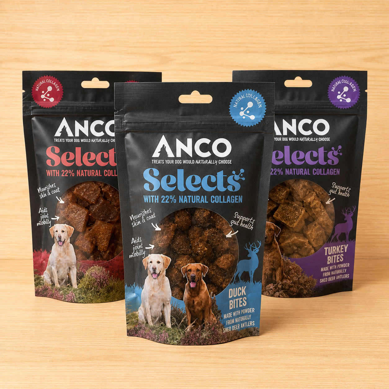 Anco Select Bites. Duck, Beef or Turkey