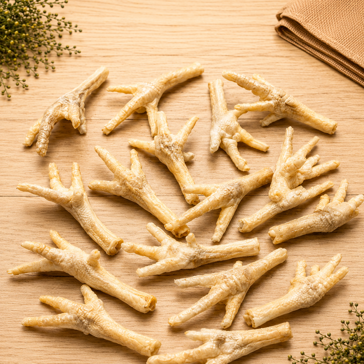 Puffed Chicken Feet.